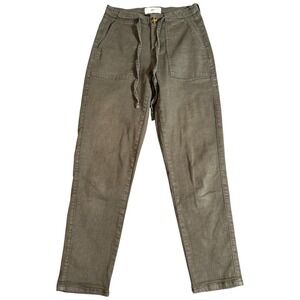 BKE Army Green‎ Women Pants Super Stretch Size 24x27 Olive Casual Buckle